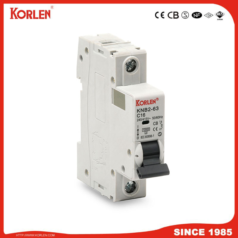 Miniature Circuit Breaker 3KA 63A CE KNB2-63 1P