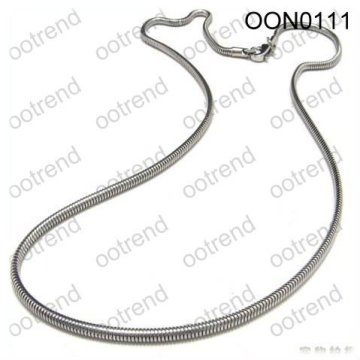 Stainless steel Flat snake chain for jewelry accessory