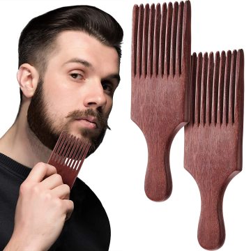 Amazon's Hot Red Sandalwood Hair and Beard Comb: A Stylish Detangling Tool for Both Men and Women