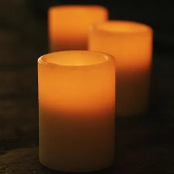 Lifetime guaranteed flickering plastic LED candle
