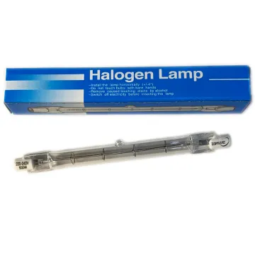 J118 R7S 500W Clear Quartz Glass Halogen Linear Tube Lamp - 300W Incandescent Equivalent