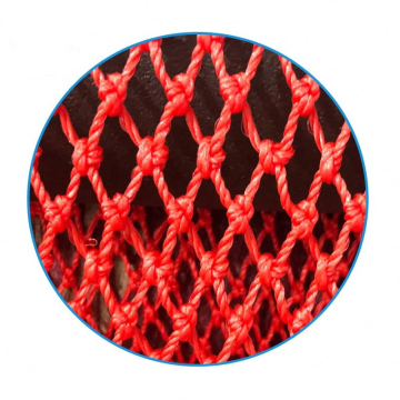 Soft HDPE multifilament rope net