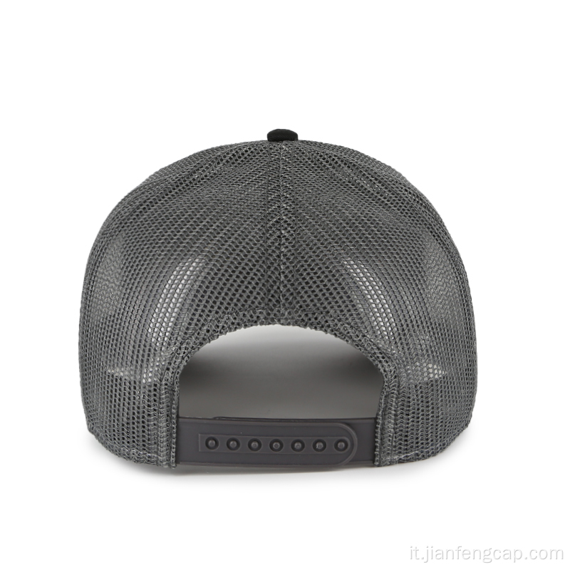 Cappello trucker a 5 pannelli con ricamo 3D per adulti