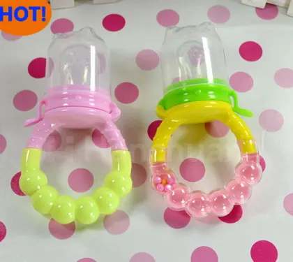 BPA free Baby silicone chewing pacifier infant food bite pacifier soft FDA baby Teether Bite Bag