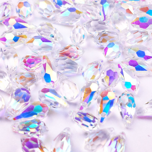 Perle di vetro perle di cristallo AB artigianali