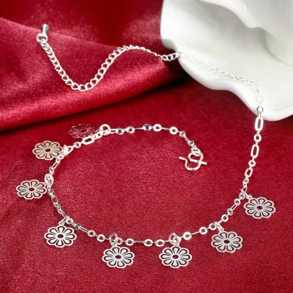 Jenia New Popular Jewellery Silver Plated Trend Handmade Anklet For Women
