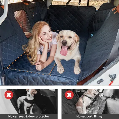 CHENGHUI Waterproof Dog Car Seat Covers with Mesh Window