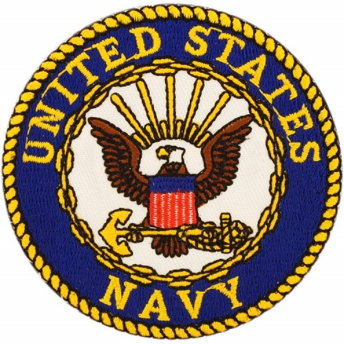 Naszywka Marynarki Wojennej Stanów Zjednoczonych Haftowana
