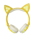 Rechargeble cat ear headphones game girl child headset