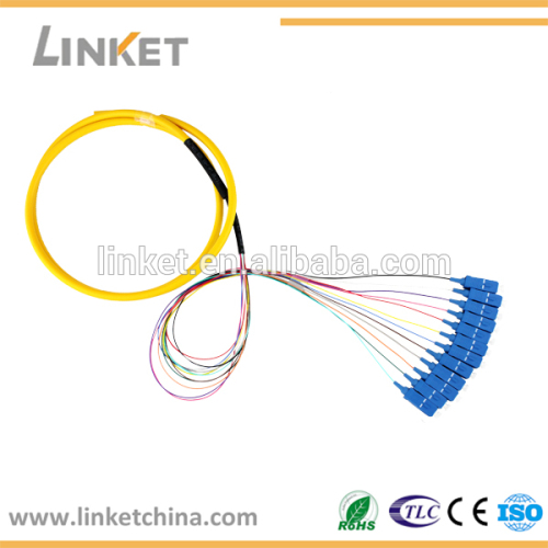 SC/UPC 12-core Corning Fiber Optic Pigtail