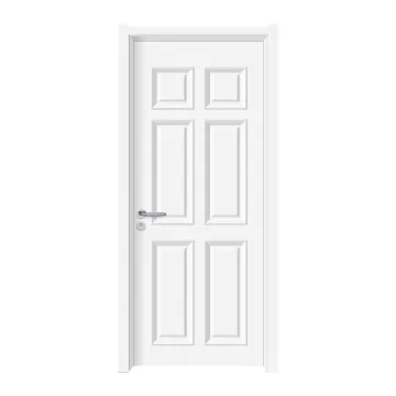 Flat Panel Interior Veneer Moulded Wooden Door