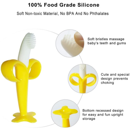 Food Grade Silicone Infant Training Finger toothbrushes