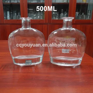 500ml super white brandy cognac bottle high clear glass bottle cork