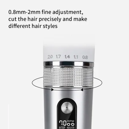 CONFU Wireless Metal Electric Hair Clippers - Professional Cordless Trimmer for Men