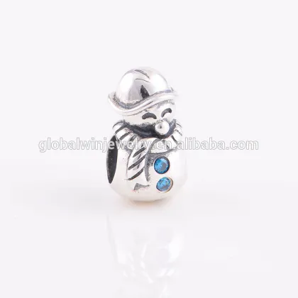 925 Silver Charm Snowman Charm Festival Charm
