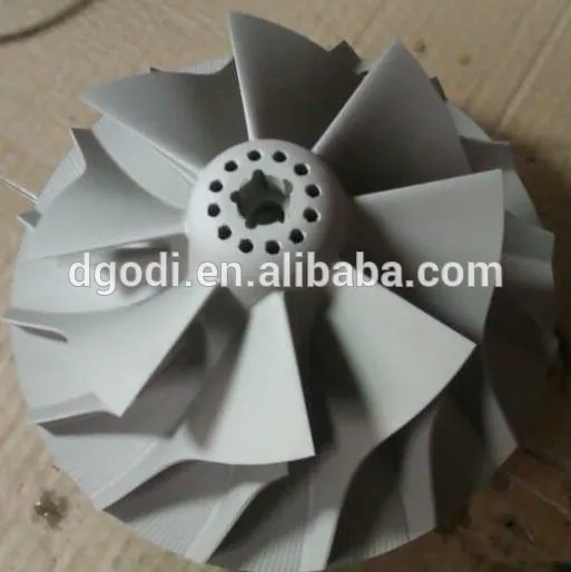 made in china vacuum cleaner impeller by 5 axis cnc machining in material stainless steel and titanium
