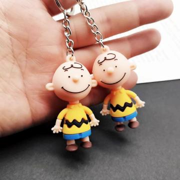 Brown Cartoon Peanuts Dolls Desktable/Key Bag Accessories Naughty Figure Toys for Boys Creative Funny Korea Ins Dolls