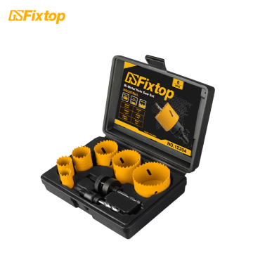 9pc Professional Diamond Wood Metal Stainless Bi Metal Hole Saw Set