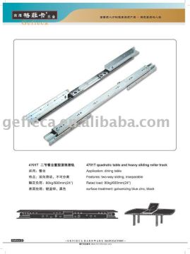 47mm width quadratic table slide rail