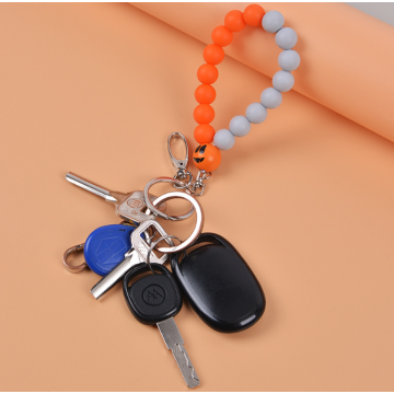 Fashion Silicone Wristlet Keychains Bracelet for Women