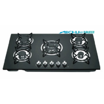 5 Burners Tempered Glass Top Built-in Gas Stove