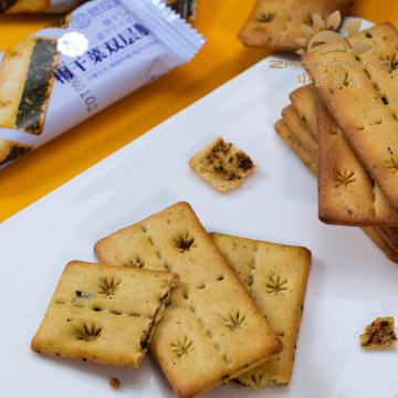 Biscoitos Crocantes de Vegetais em Conserva de Dupla Camada