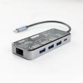 10-in-1 USB3.0 Tipo C Hub para escritorio