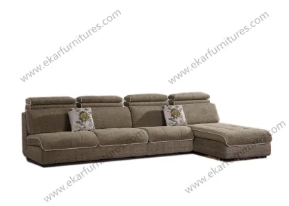 American Wooden Slat Children Cushion Fabric Sofa