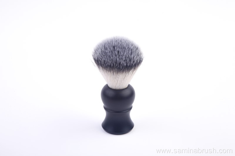 Black synthetic shaving brush