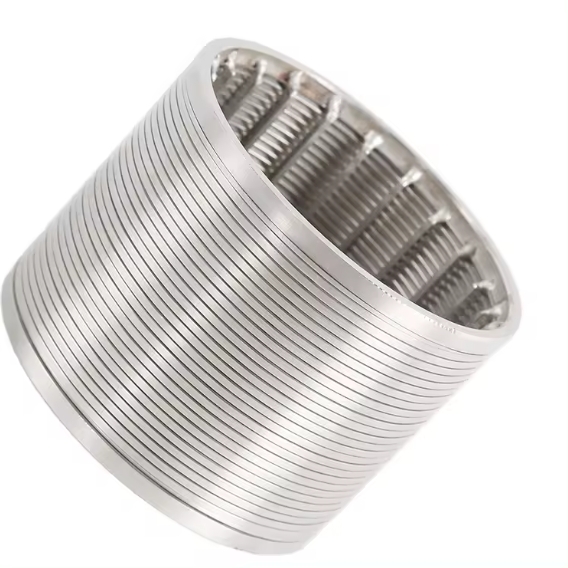 25 micron cylinder slotted sieve stainless steel screen pipe johnson tube Wedge wire screen