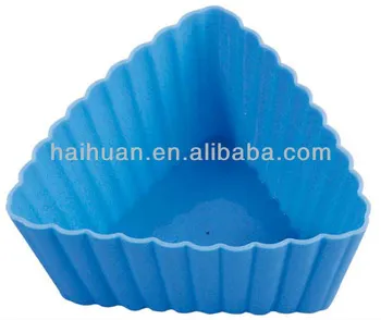 silicone triangle cupcake mould