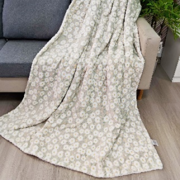 Chăn hoa nhỏ nổi Jacquard