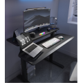 Otur standı özelleştirilmiş siyah değişken yükseklik ofis masası