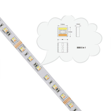 Multicolor RGBCCT Outdoor LED Light Strip - RGBWW