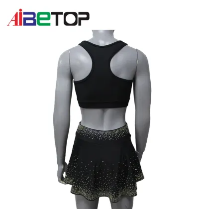 Black Dance Cheerleading Practice Wear