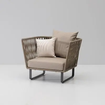 Hotel Outdoor Furniture: Courtyard Garden Rope Daybed with Cushion