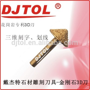 Diamond 3D engraving bits cnc cutting tools