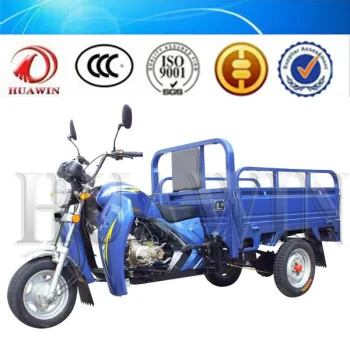 Popular Chinese-made Trendy Motorized Tricycles with Air Cooling System and Cargo Capacity: A 3-Wheel Motorcycle Option