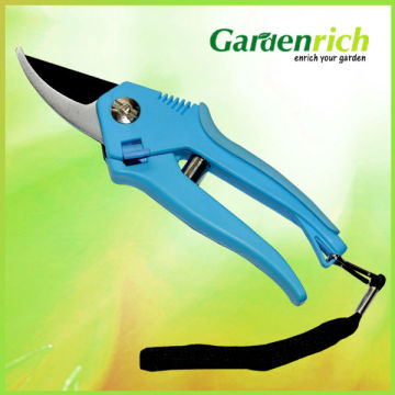 Gardenrich RG1403 Teflon on blade ABS and TPR handle Garden bypass pruning shear