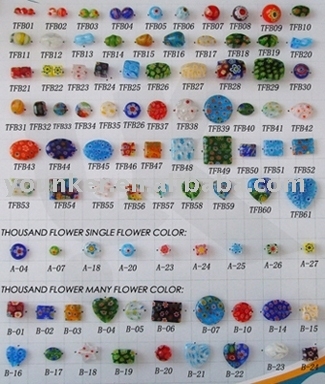 thousand flower glass beads