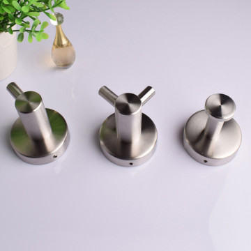 2022 Stylish Metal Wall Hooks: Stainless Steel Adhesive Bathroom Storage Solutions for Hotels and Homes