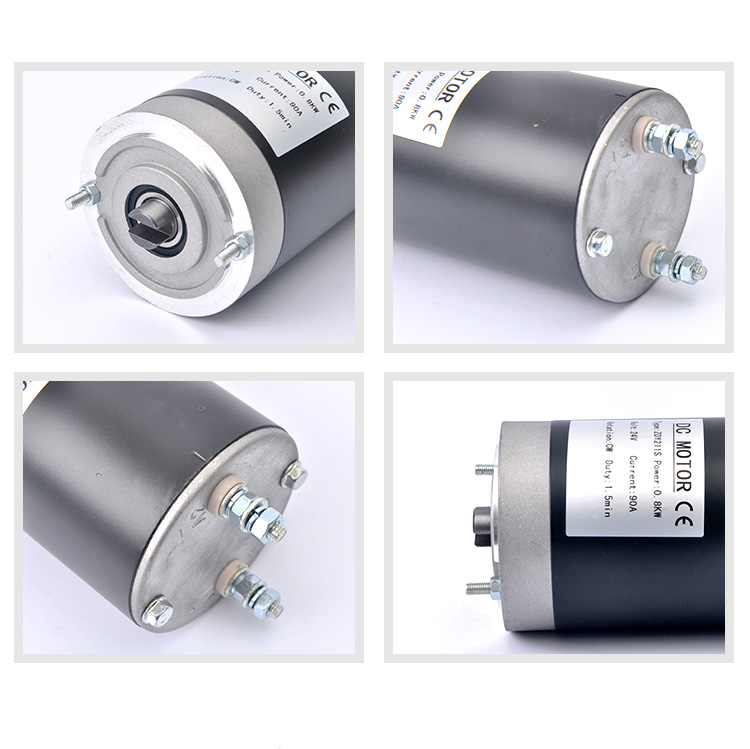 Karbon Fırçası 24V 800W DC Motor Hidrolik Kalıcı Mıknatıslı