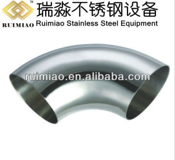 Food grade, stainless steel 90 degree pipe bend                        
                                                Quality Choice