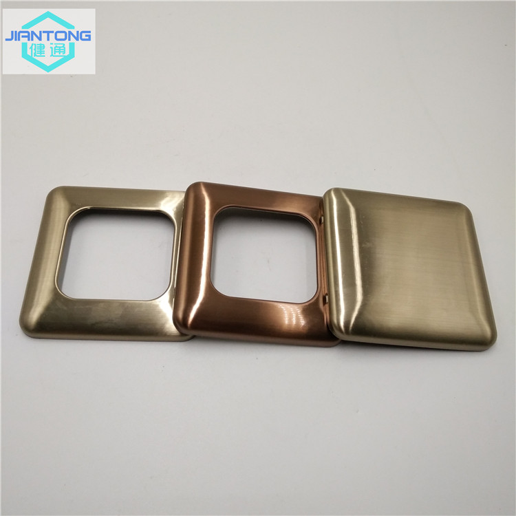 color painted stainless steel brushed switch panel plate