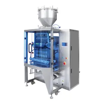 Multi-row back sealing liquid packing machine