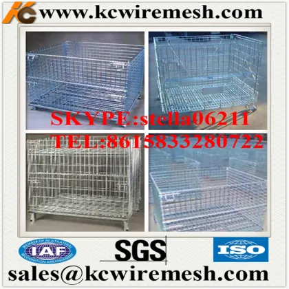Manufacture !!!!!!!!!! KANGCHEN the latest storage cage metal box wire mesh container