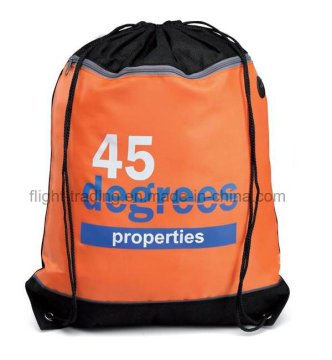 Custom Polyester Drawstring Sports Backpack Bag