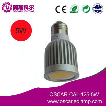led spot light E27 Die-casting COB 5W high brightness high power