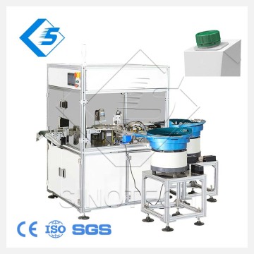 Milk Juice Auto Foil Cutter Heli Cap Assembly Machine