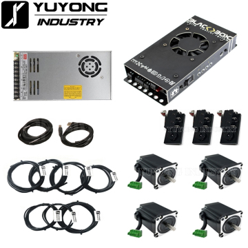 حزمة وحدة تحكم Blackbox مع محركات 4pcs 2.45nm لـ Queenbee / Workbee Engraving Milling Machine مجموعة طحن CNC DIY